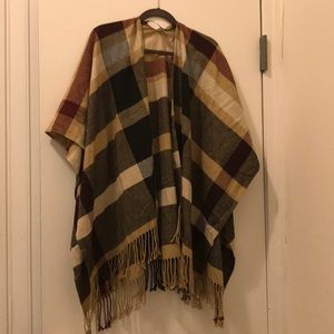 Burberry patterned scarf/poncho